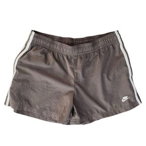 🩳 Nike Men’s Vintage Athletic Shorts M | Brown w/ White Stripe